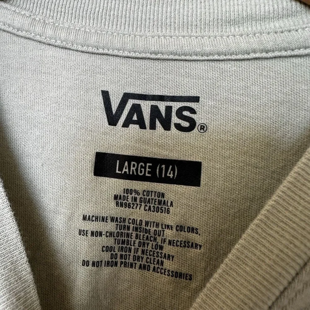 Kids Vans Off The Wall Long Sleeve T-shirt Large (14) Create Your own‎ Sunshine